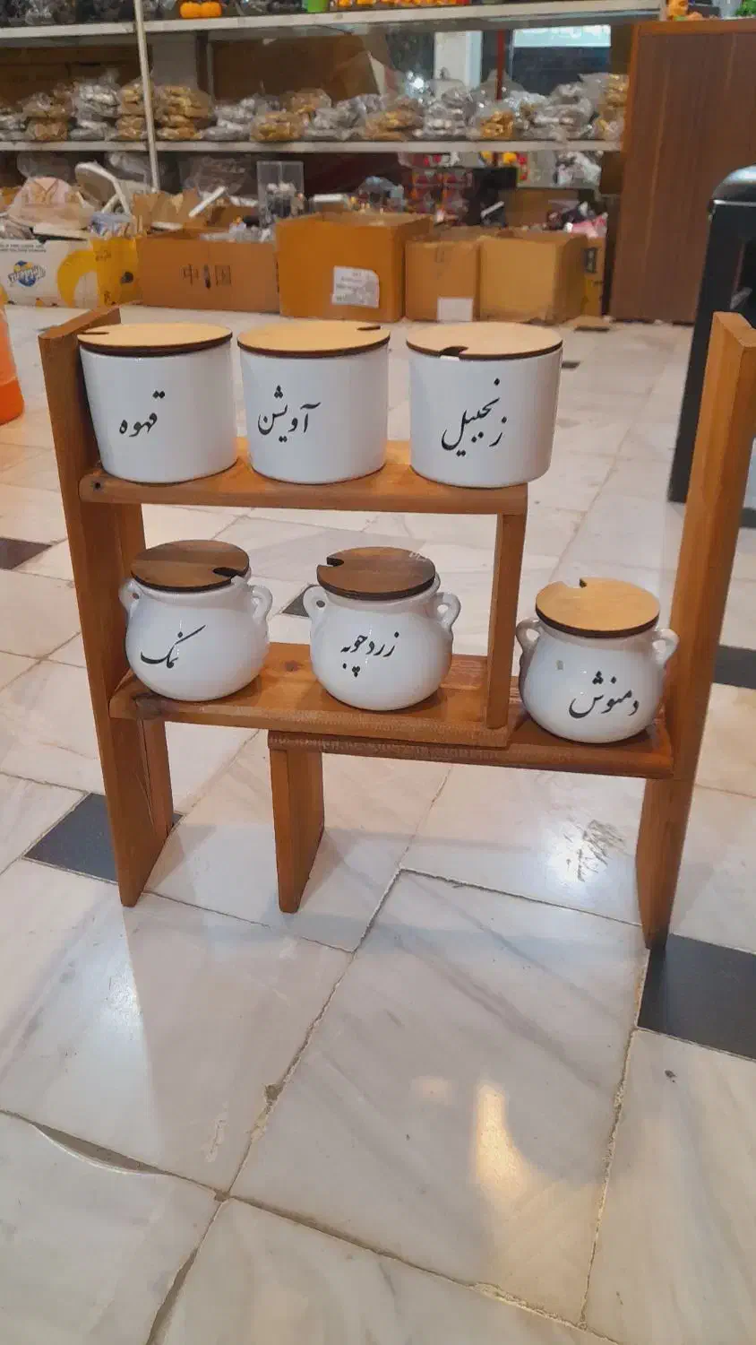 استندهای چوبی مدل پازلی اک|آبچکان و نظمدهنده ظروف|قم, شهرک فاطمیه|دیوار