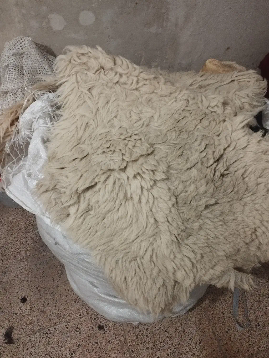 پوست‌گوسفند‌خشک‌وکوسن|صنایع دستی و سایر لوازم تزئینی|اردبیل, |دیوار