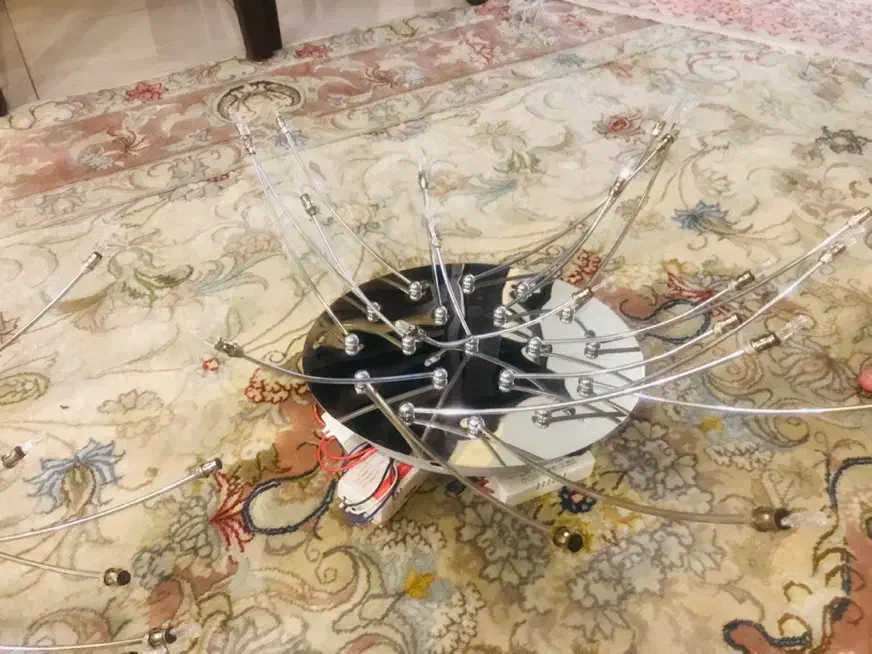 لوستر کنترلً دار نیاز به تعویض ترانس  یکی از لوستر|لوستر و چراغ آویز|تهران, سعادت‌آباد|دیوار