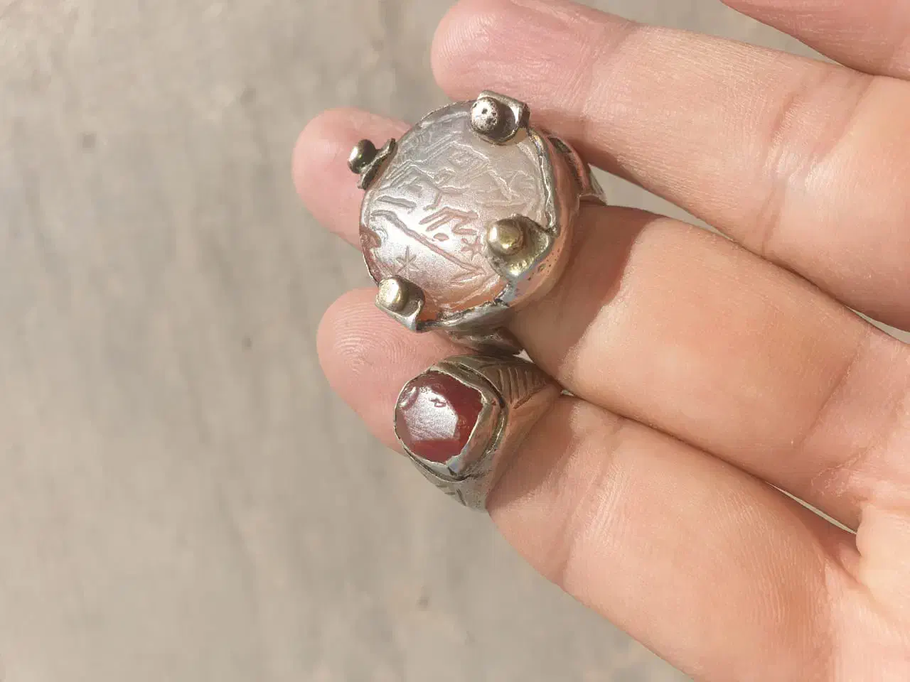 انگشتر خط کمانچه یمن فوق قدیم|جواهرات|اهواز, پردیس|دیوار