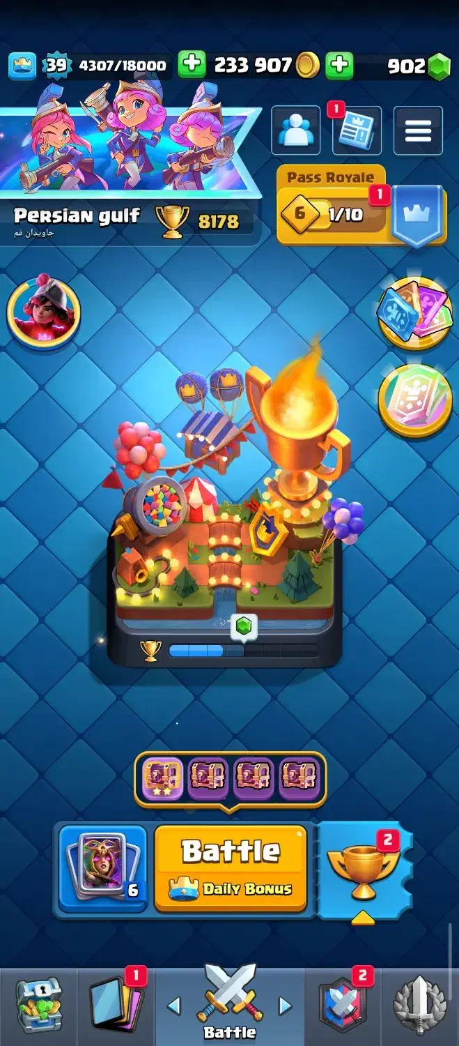 اکانت کلش رویال|کنسول، بازی ویدئویی و آنلاین|قم, شهرک امام حسین|دیوار