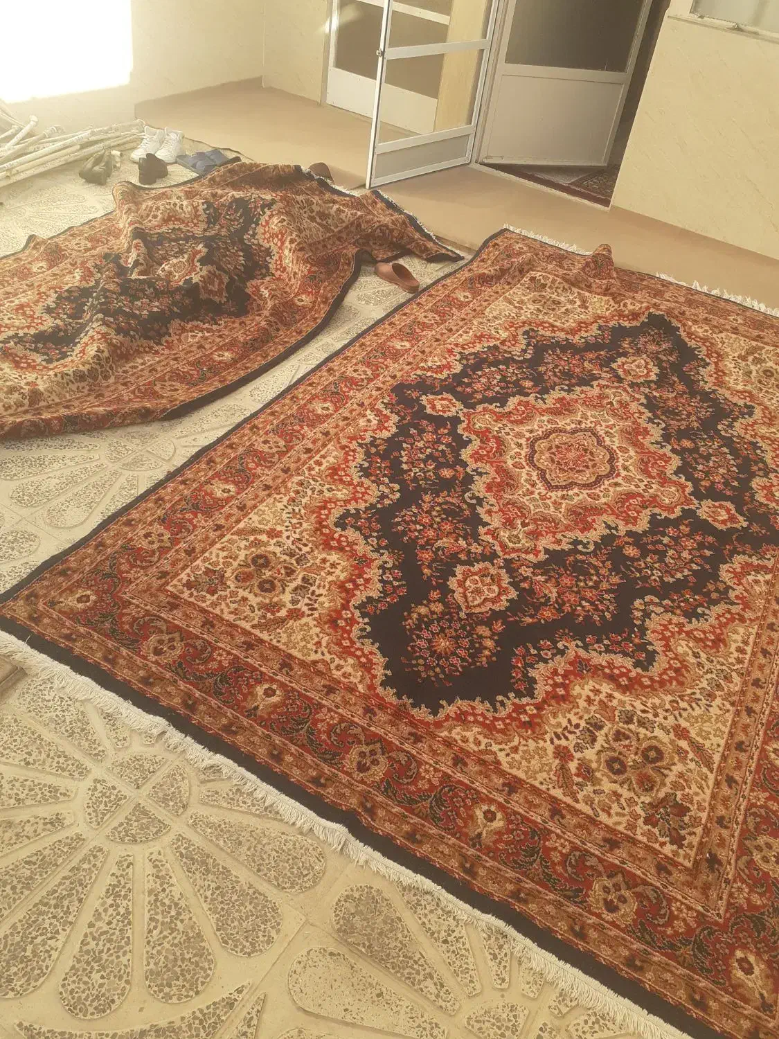 فرش ۶ متری دوعدد|فرش|اقبالیه, |دیوار