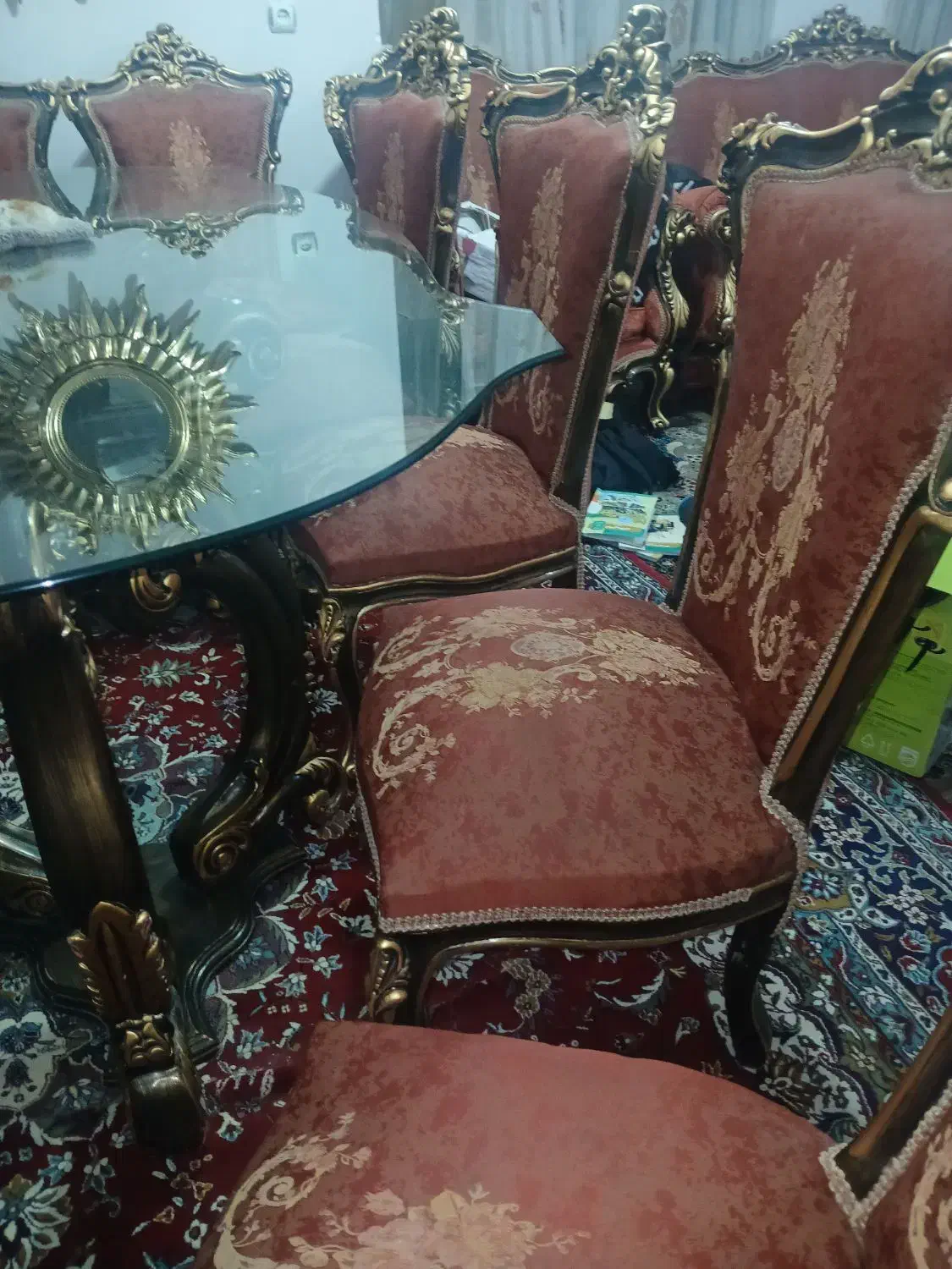 میز ناهارخوری خوری با ۱۰ تا صندلی|مبلمان خانگی و میز عسلی|تهران, وحیدیه|دیوار