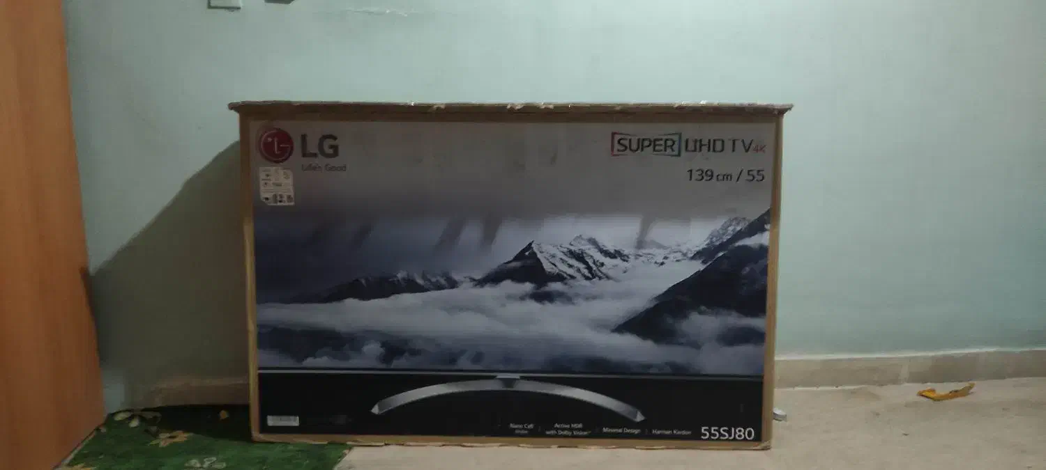 کارتن تلویزیون ال جی اصلی 4k|تلویزیون و پروژکتور|مشهد, کوثر|دیوار