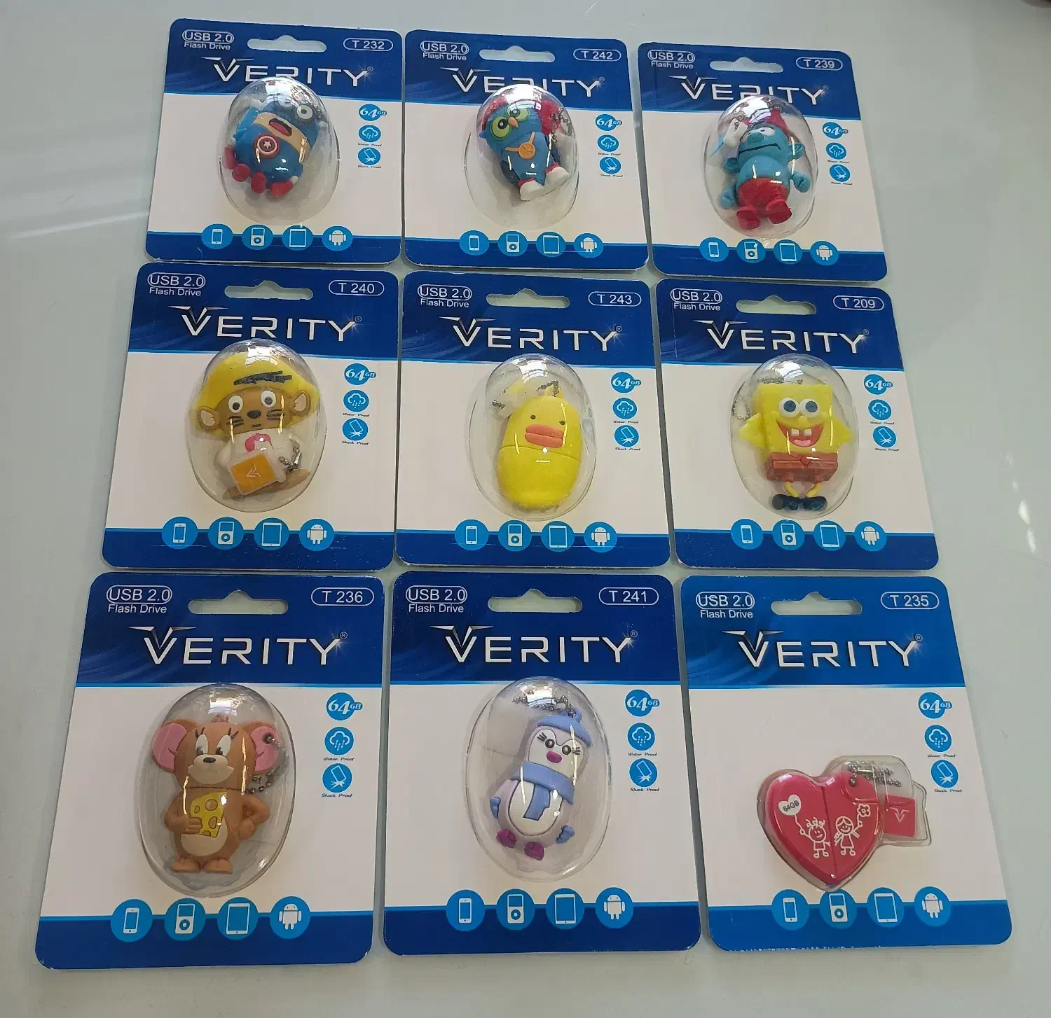 فلش مموری عروسکی 64 گیگ برند verity . گارانتی|لوازم جانبی موبایل و تبلت|یزد, |دیوار