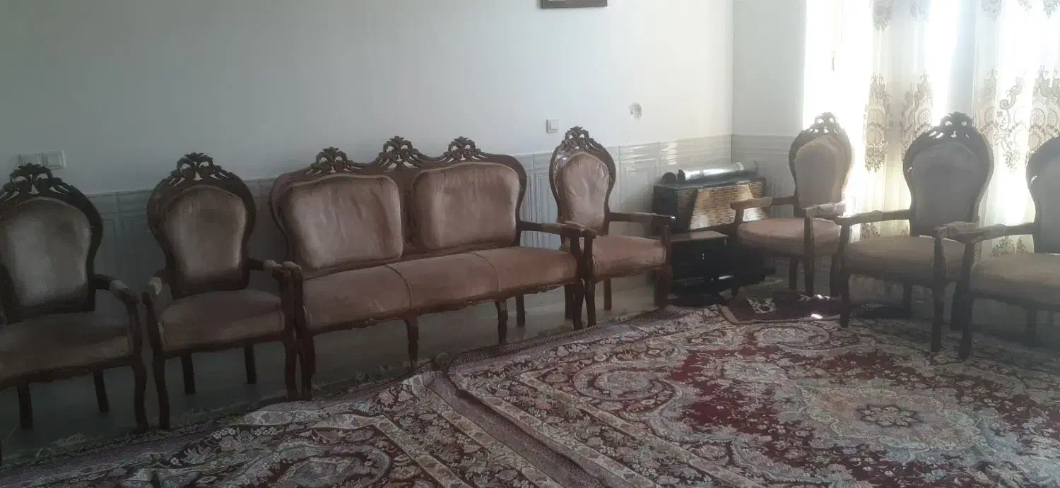 مبل چوب گردو سلطنتی|مبلمان خانگی و میز عسلی|کازرون, |دیوار