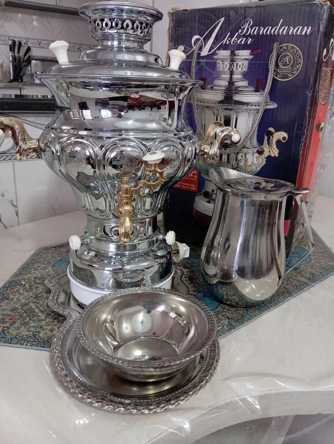 سماور  اکبر برادران|سماور، چای‌ساز، قهوه‌ساز|ملایر, |دیوار