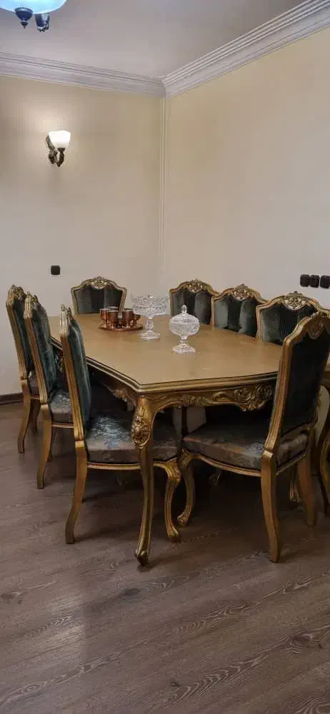 مبل استیل خیلی نو با نهارخوری 8 نفره|مبلمان خانگی و میز عسلی|تهران, آجودانیه|دیوار