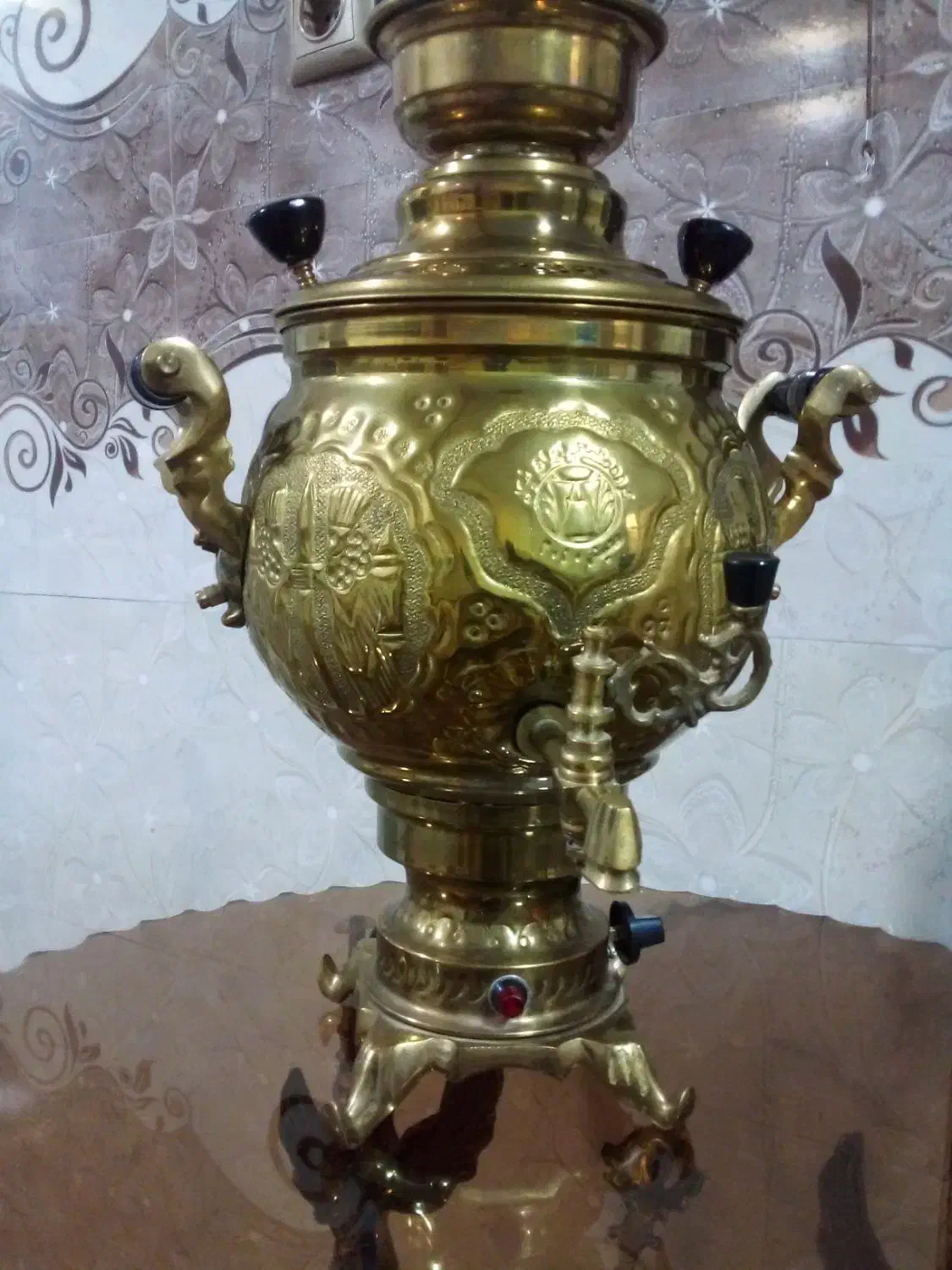 سماور برقی طرح زغالی.۵ لیتری|سماور، چای‌ساز، قهوه‌ساز|خمینی‌شهر, |دیوار