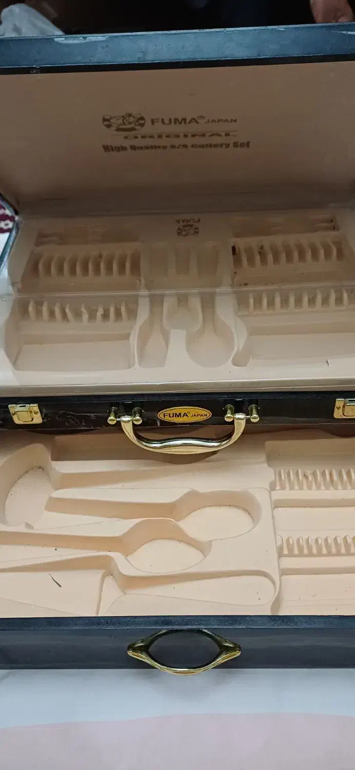 جعبه قاشق چنگال جهیزیه|ظروف سرو و پذیرایی|تبریز, |دیوار