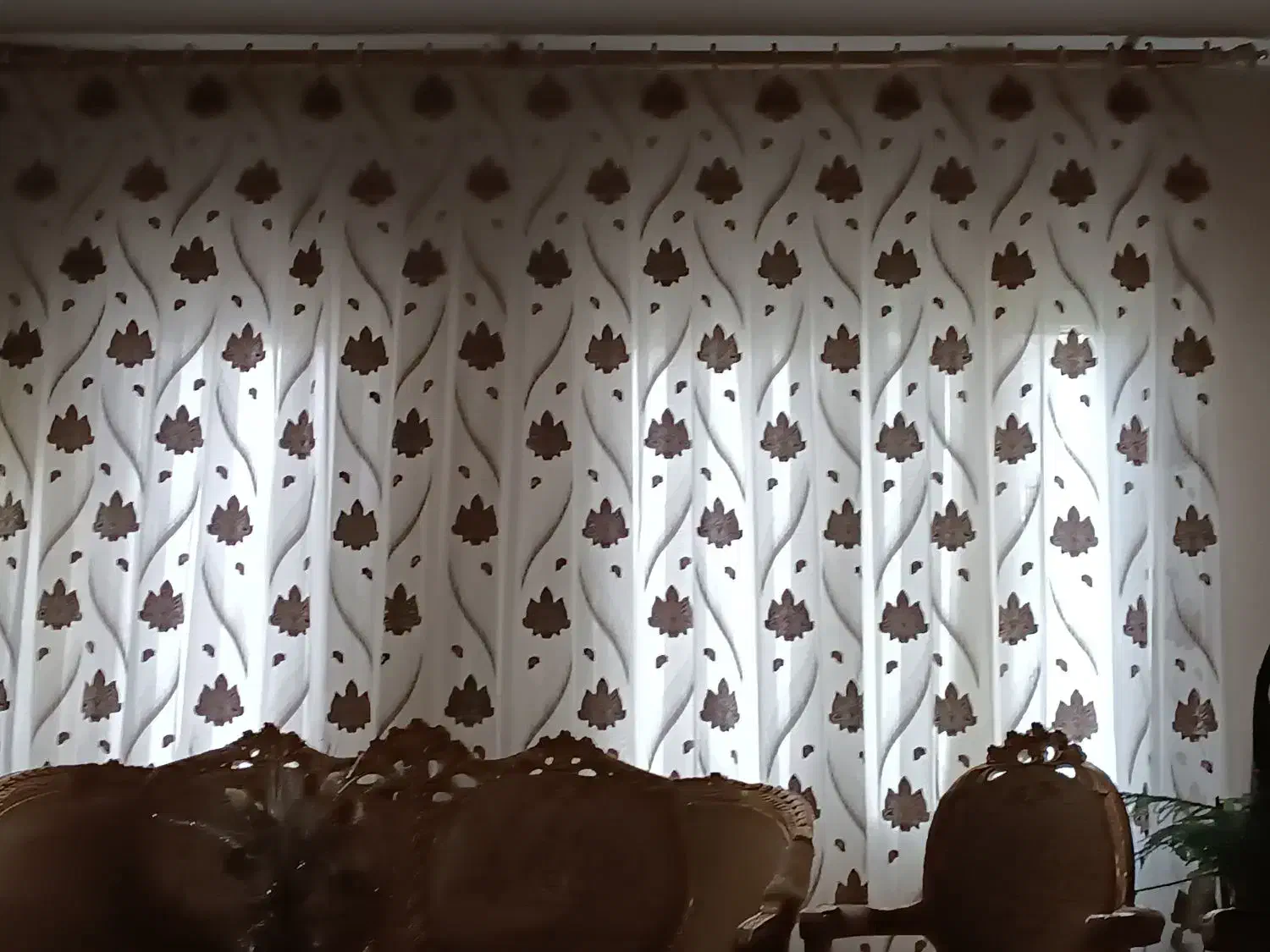 پرده پذیرایی با کنسولی وآینه|پرده، رانر، رومیزی|اراک, |دیوار