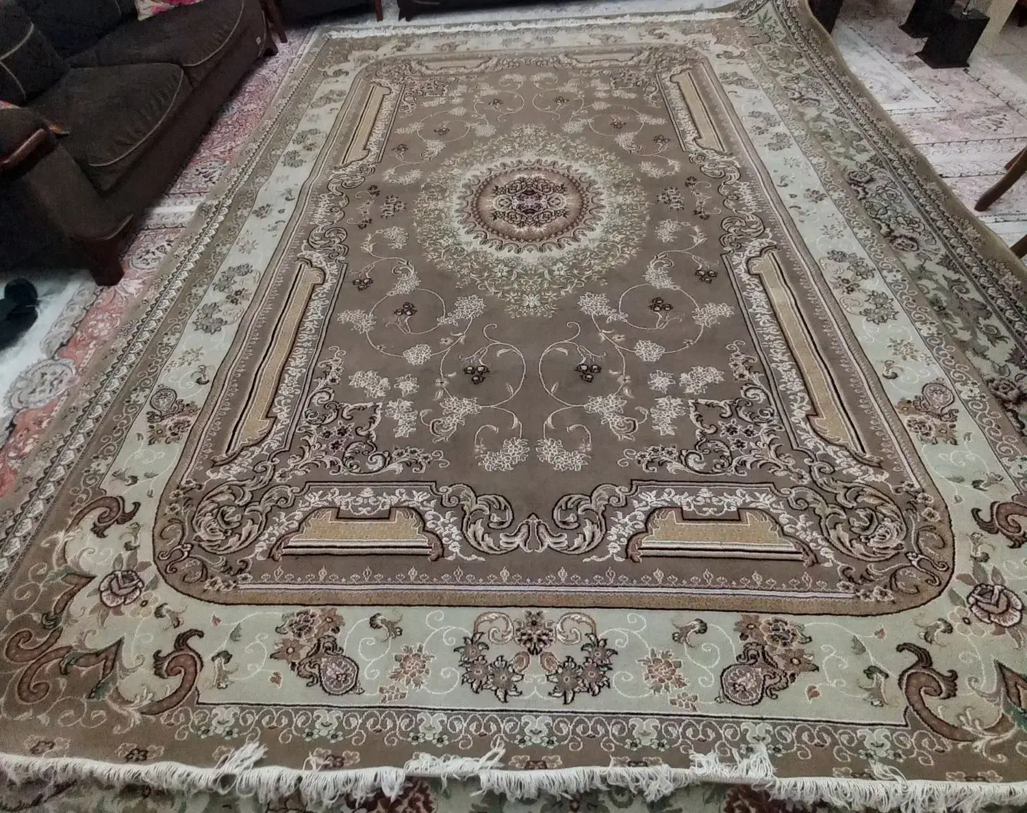 فروش فرش ماشینی گل ابریشم برجسته|فرش|کرج, حصارک پایین|دیوار