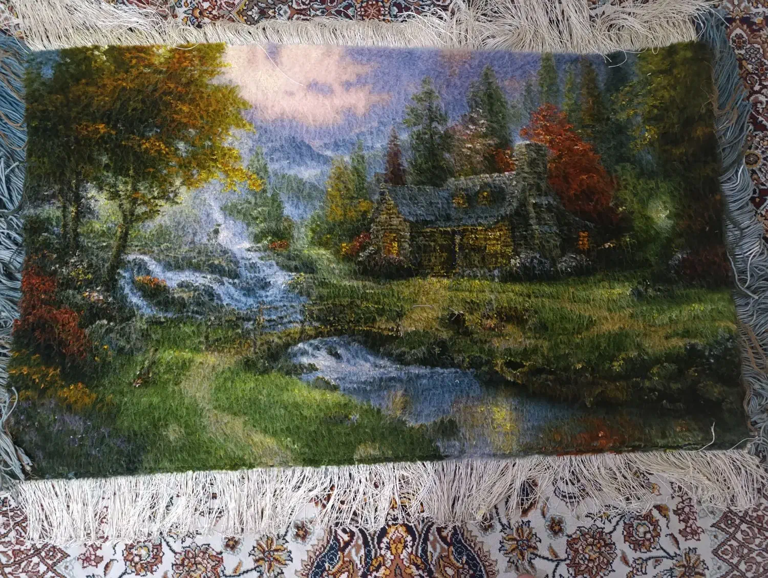 تابلو فرش دستبافت تبریز|تابلو فرش|تهران, علم و صنعت|دیوار