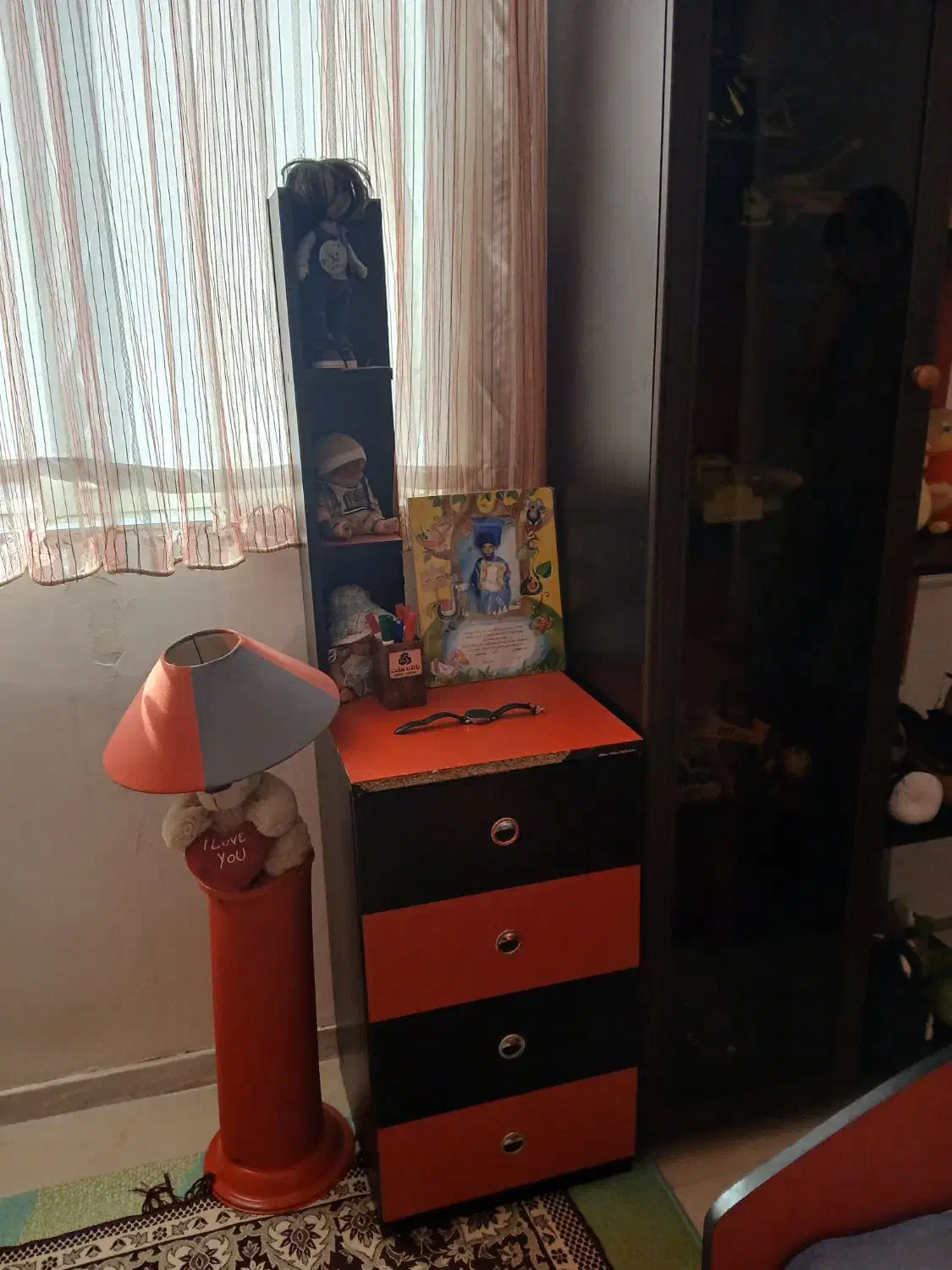 تخت و کمد چوبی|تخت و سرویس خواب|خمین, |دیوار