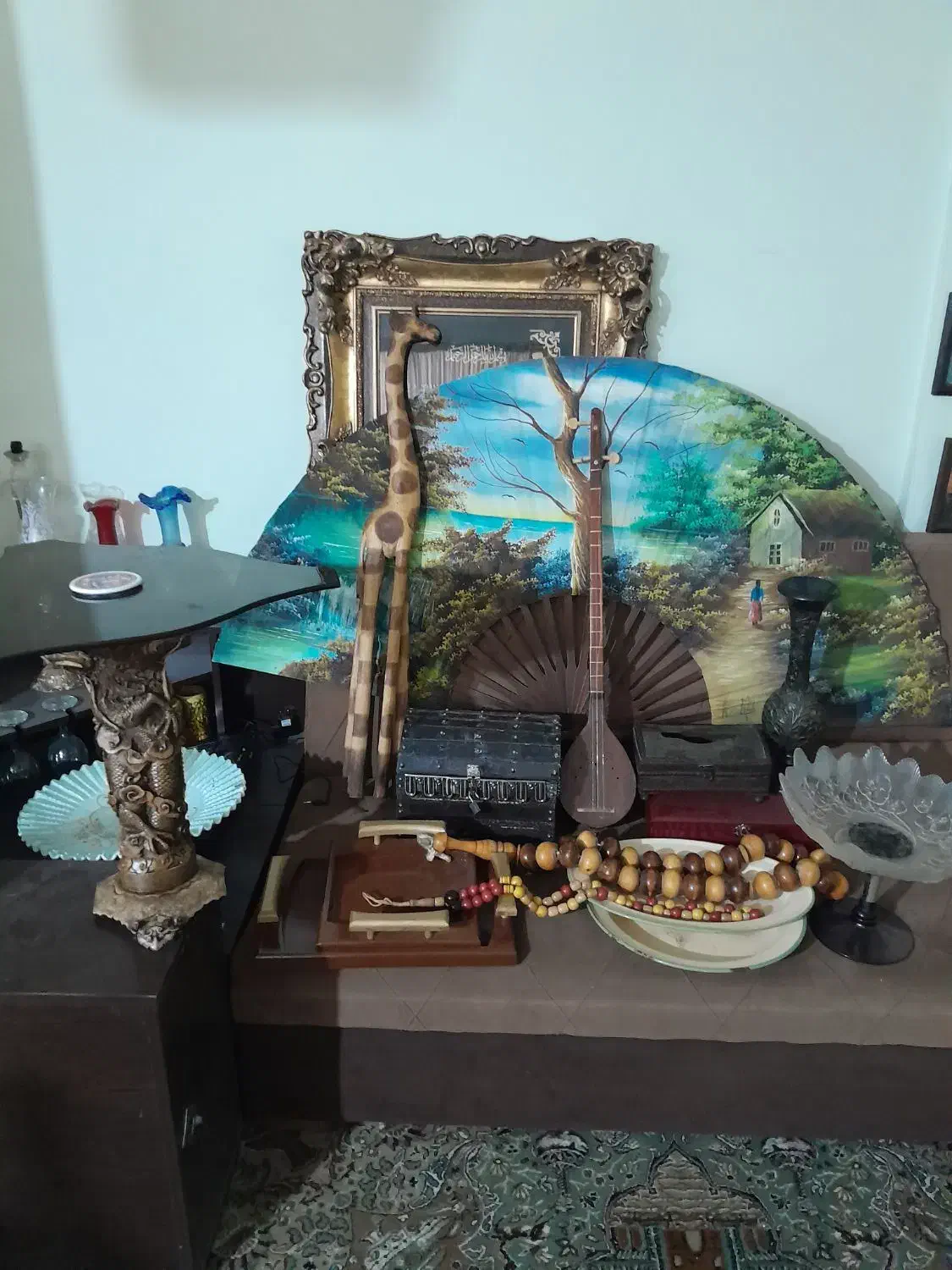 وسایل چوبی دکوری قدیمی  زیرقیمت|کلکسیون اشیاء عتیقه|تهران, خواجه نظام الملک|دیوار