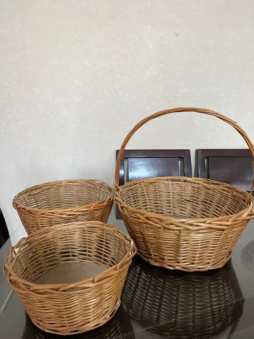 سبد حصیری|صنایع دستی و سایر لوازم تزئینی|گنبد کاووس, |دیوار