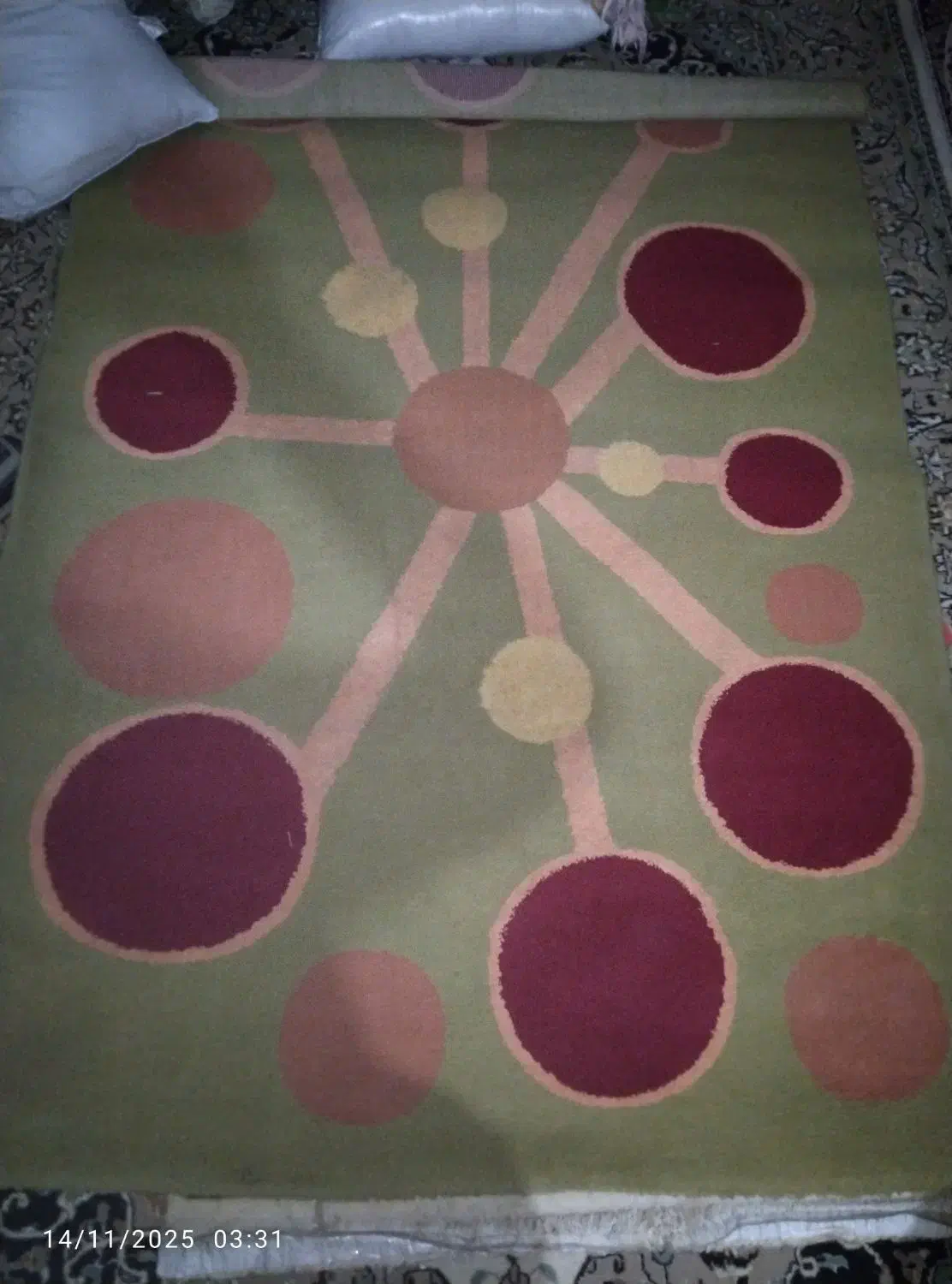 گلیم فرش ودوعددپشتی|فرش|کلاله, |دیوار