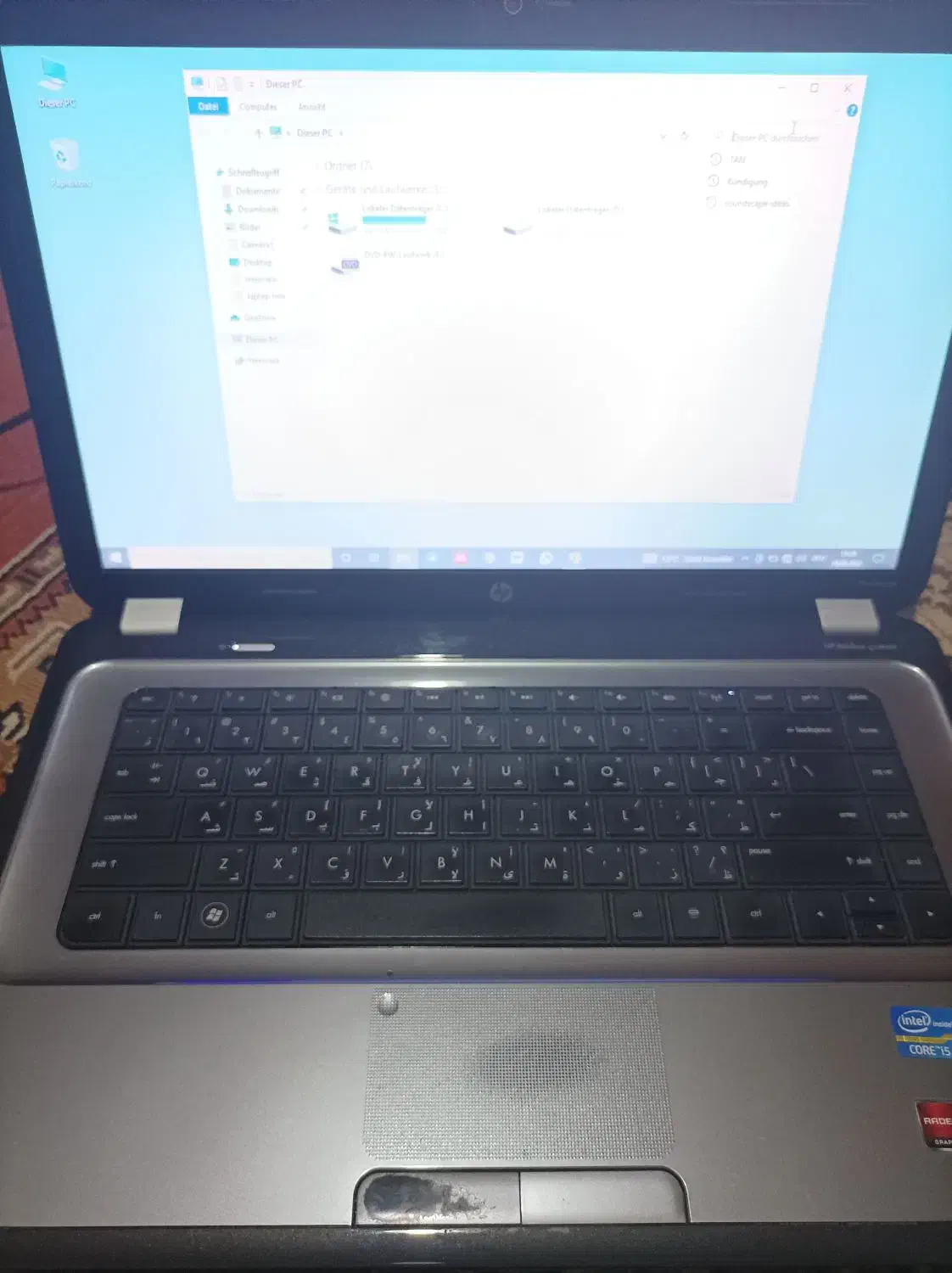 لپ تاپ hp|رایانه همراه|شیراز, معالی‌آباد|دیوار