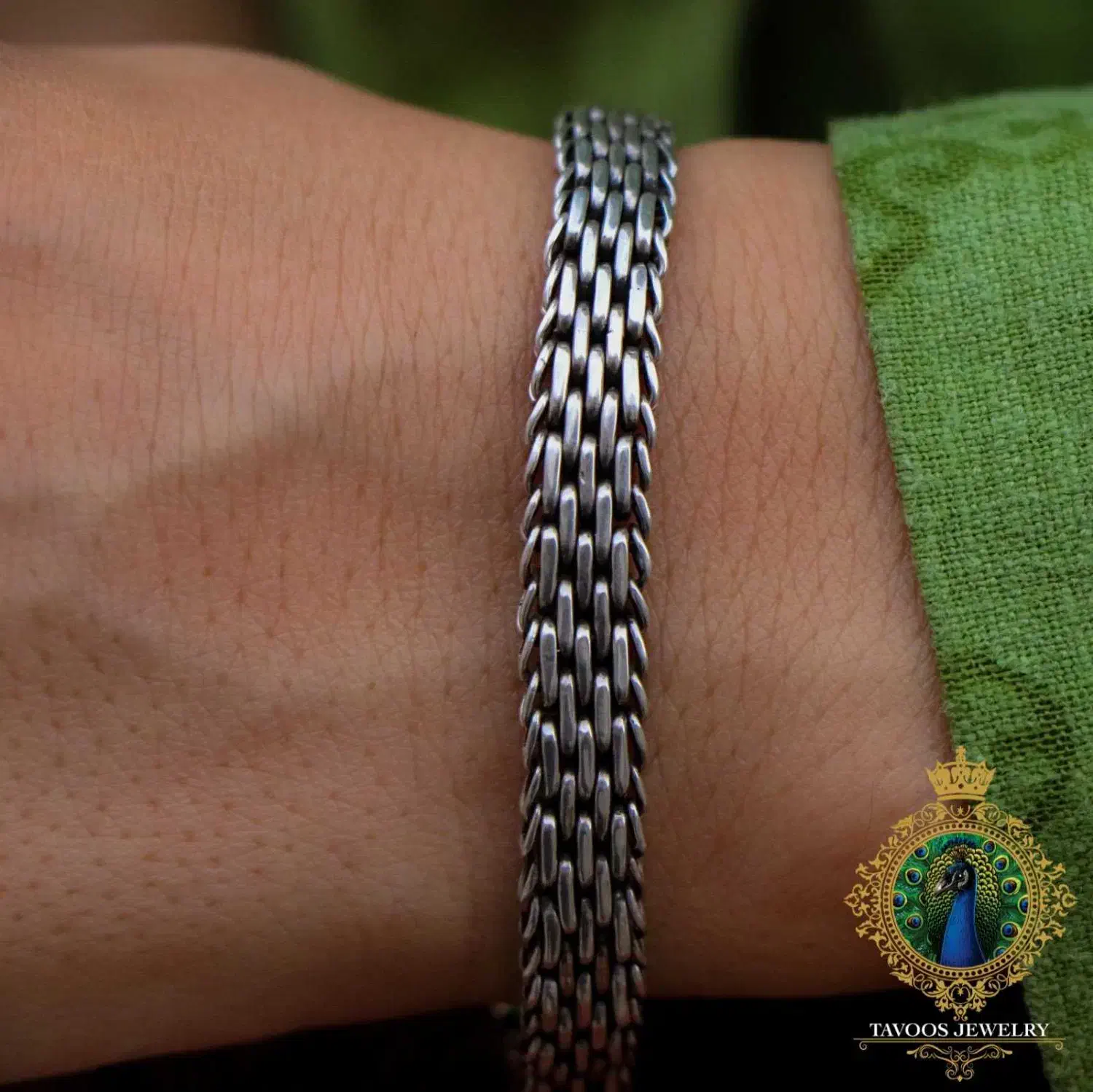 دستبند نقره زنانه مدل رولکسی ـ طراحی خاص و لوکس|جواهرات|زاهدان, |دیوار