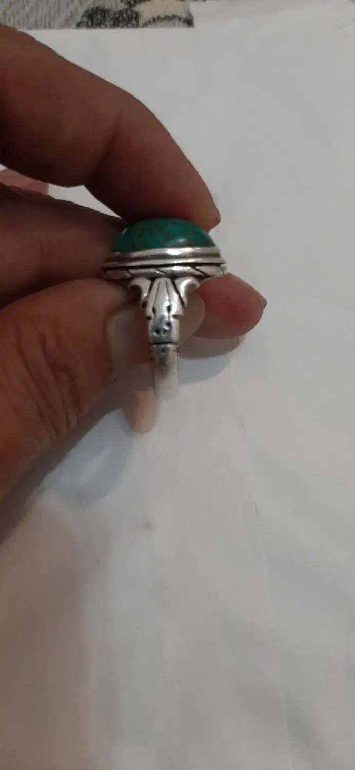 انگشتر فیروزه اصل رکاب سنگین|جواهرات|ایلام, |دیوار