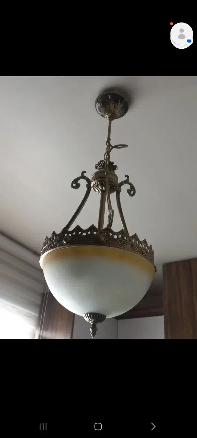 دو عدد لوستر ،یکی ۶ شاخه یکی بدون شاخه|لوستر و چراغ آویز|اصفهان, رسالت|دیوار