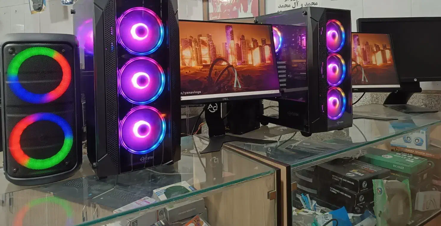 تعویض کیس معمولی با گیمینگ مانیتور ارتقا کامپیوتر|قطعات و لوازم جانبی رایانه|قم, نوبهار|دیوار