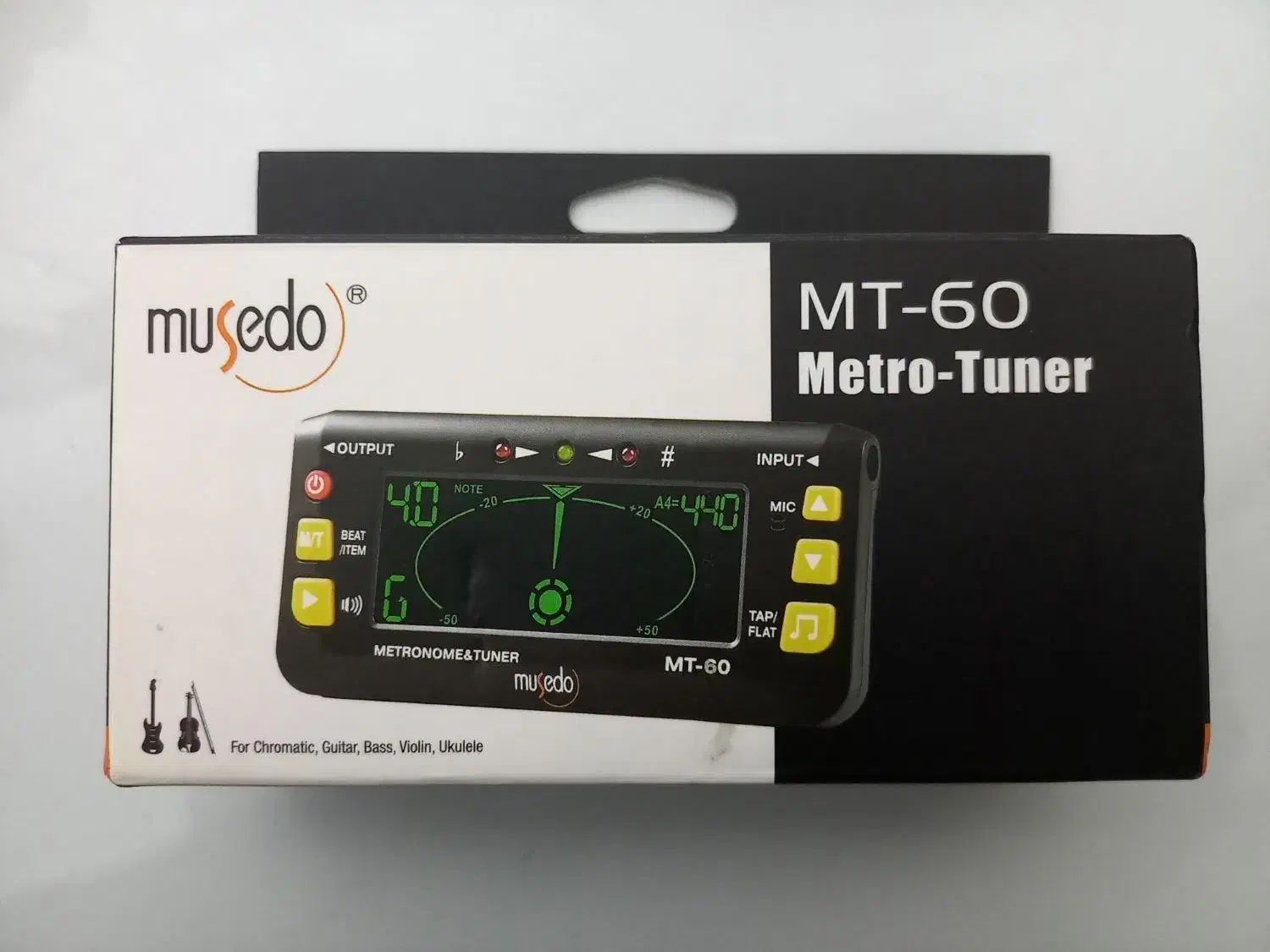 تیونر مترونوم Musedo MT-60|گیتار، بیس، امپلیفایر|موچش, |دیوار