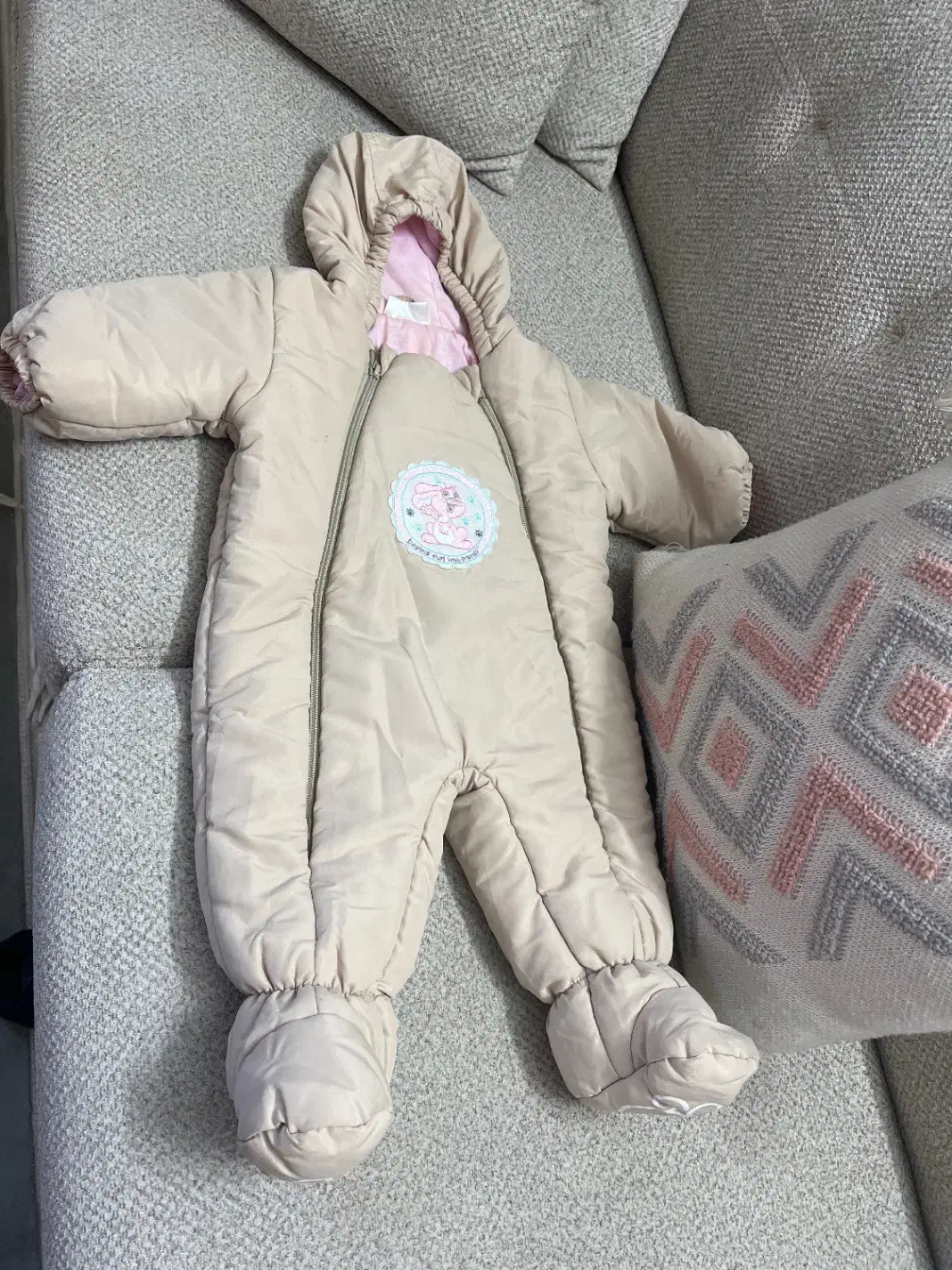 کاپشن یکسره نوزاد تا ۹ ماهه|کفش و لباس بچه|گرگان, |دیوار