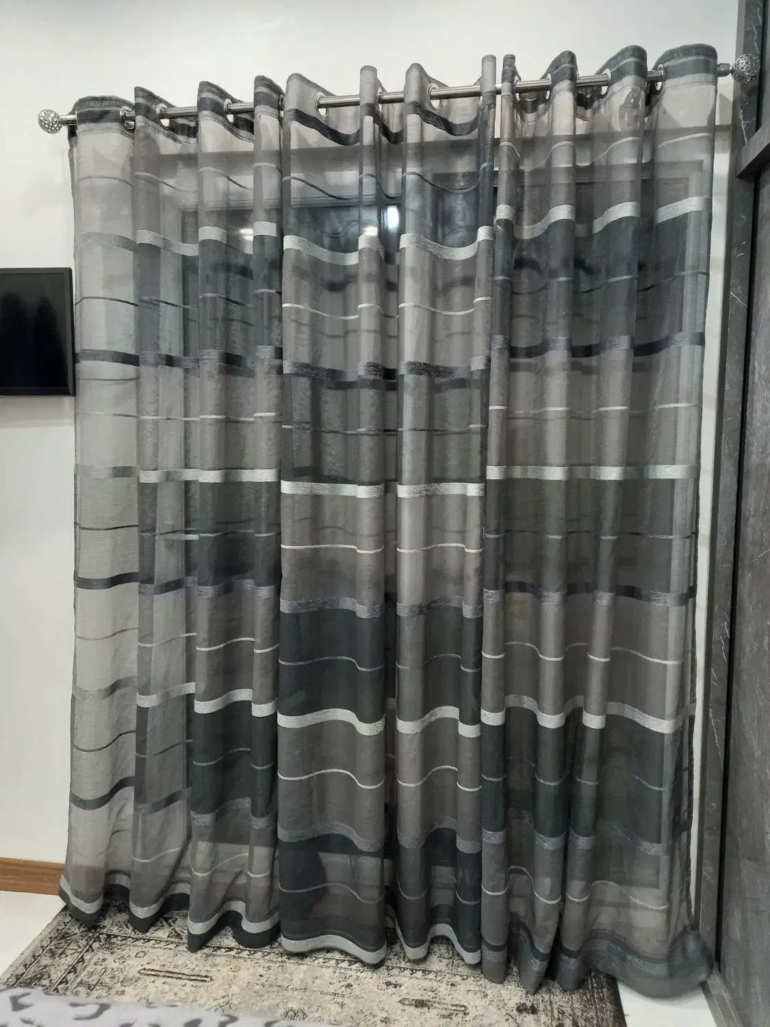 سه عدد پرده نو|پرده، رانر، رومیزی|آمل, |دیوار