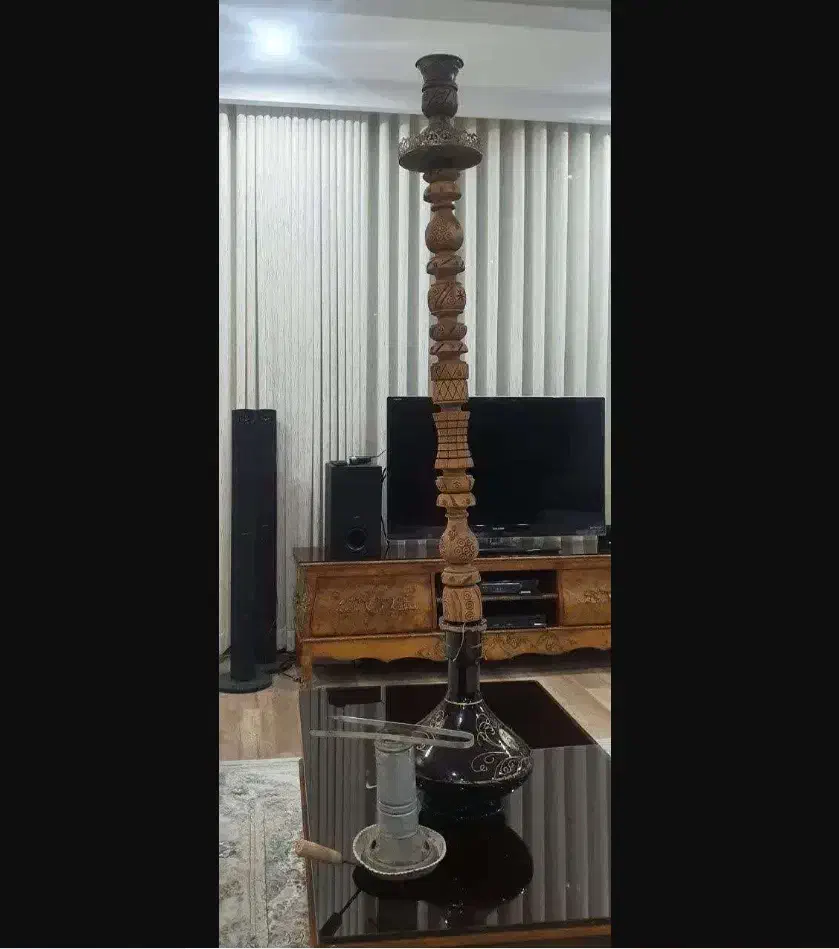 قلیان چوبی بسیار بلند|کلکسیون و سرگرمی|فردیس, فرامرزیه|دیوار