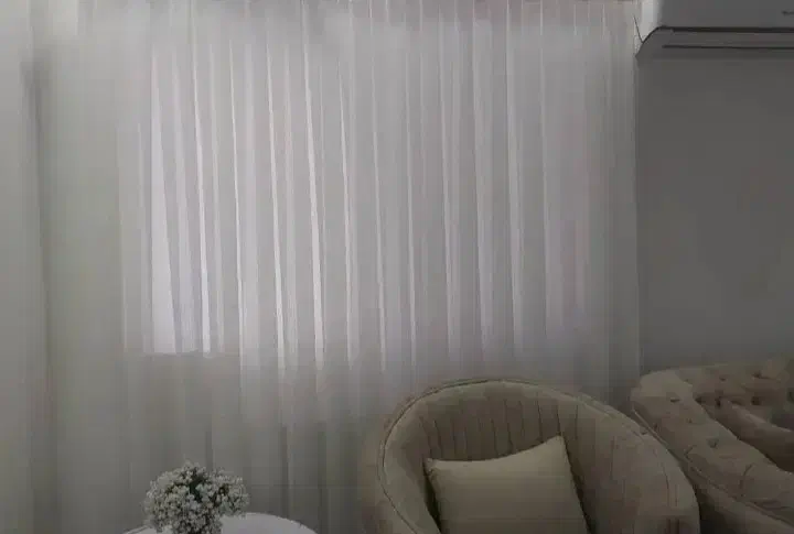 پرده پلیسه دو عدد|پرده، رانر، رومیزی|لاهیجان, گلستان|دیوار