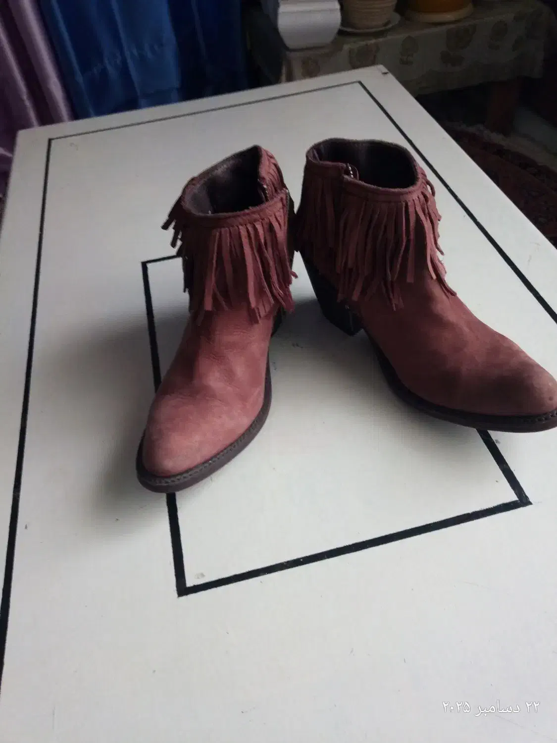 نیم بوت خارجی چرم طبیعی|کیف، کفش، کمربند|ری, دیلمان|دیوار