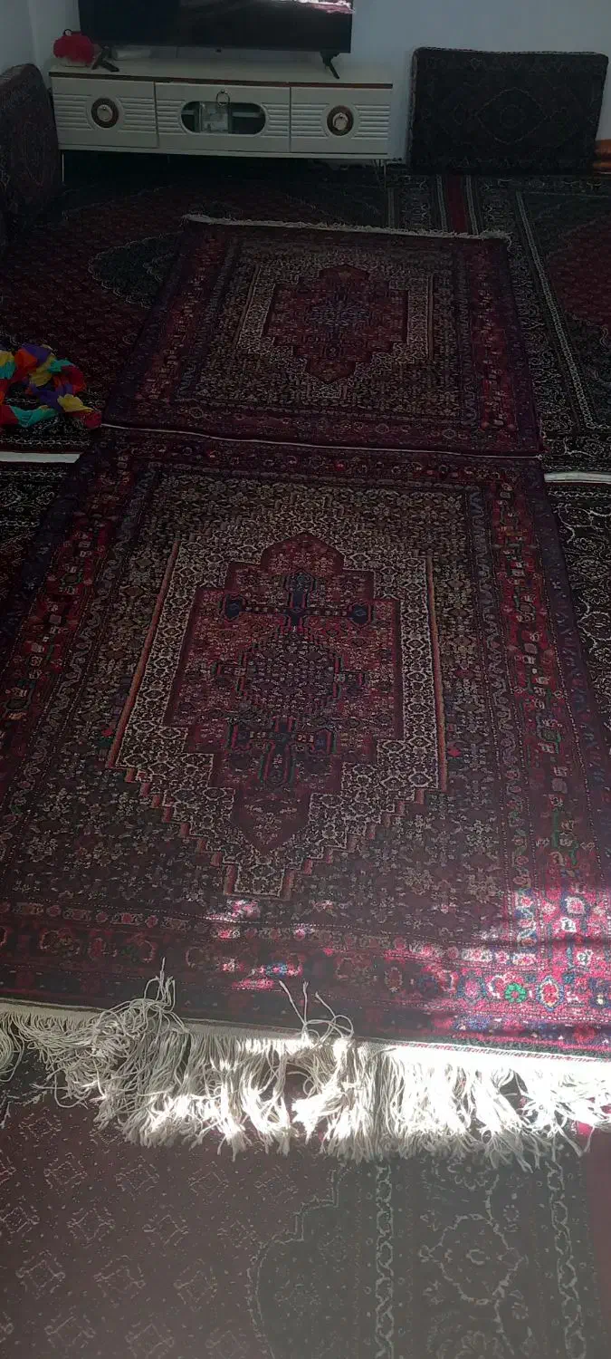 باسلام یه قالی دستباف چهارمتری قدیمی|فرش|سنندج, |دیوار