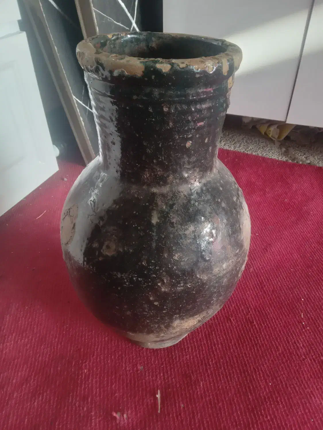 ۲عددکوزه سفالی|کلکسیون اشیاء عتیقه|نسیم‌شهر, |دیوار