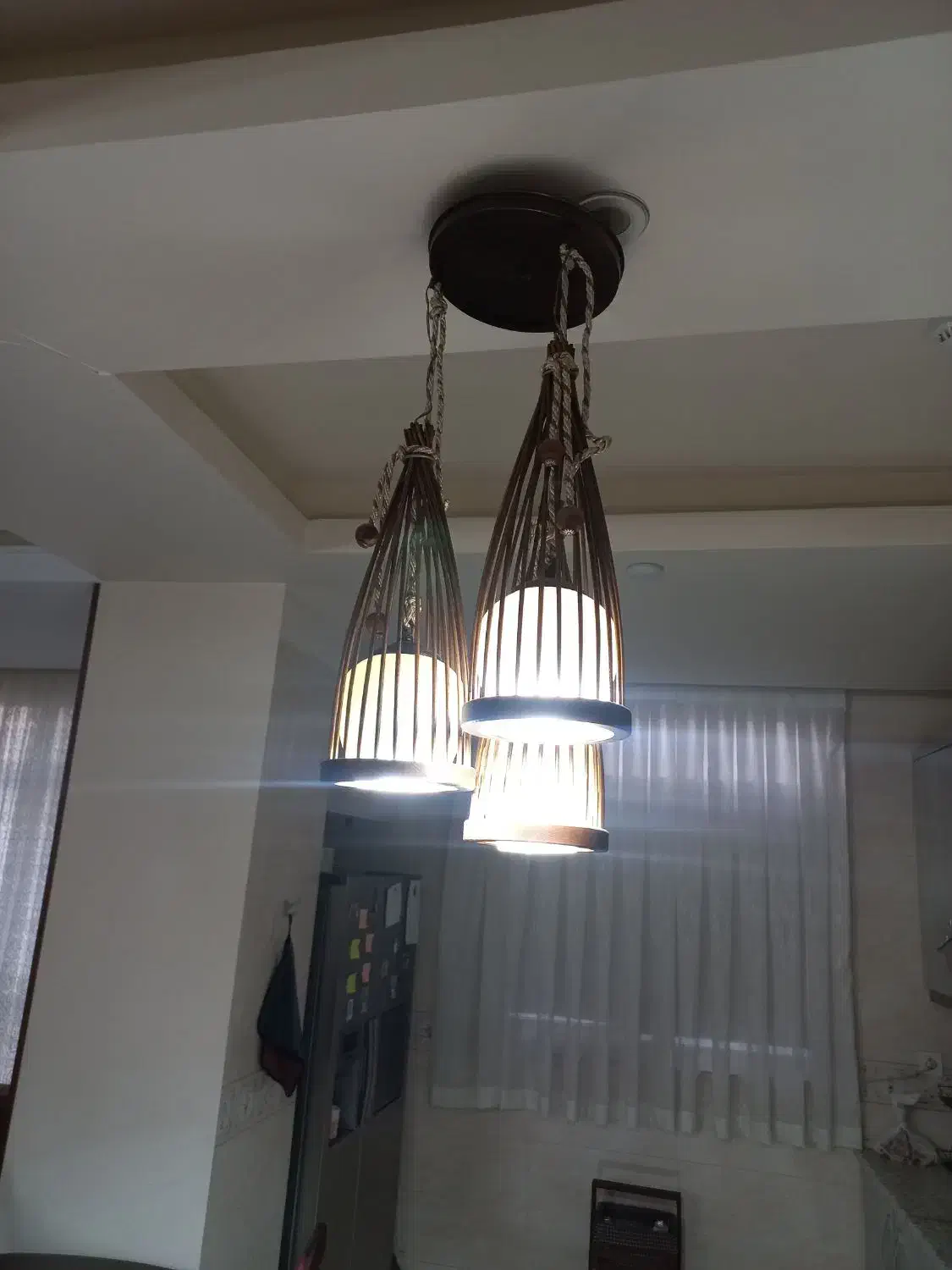 لوسترچوبی|لوستر و چراغ آویز|تهران, وردآورد|دیوار