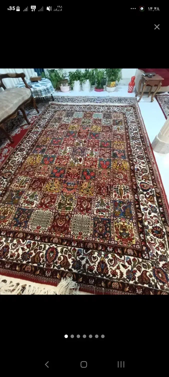 فرش خشتی بختیاری جفت نو قیمت جفتش ۱۷۰|فرش|شاهینشهر, سعدی جنوبی|دیوار