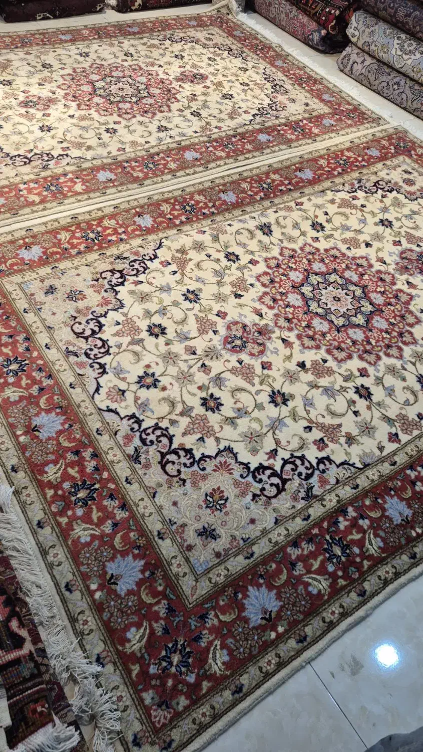 یک جفت فرش۶ متری دستباف اردکان حاشیه پیازی|فرش|کرج, برغان|دیوار