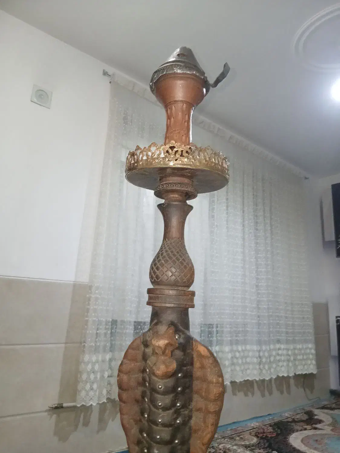 قلیون بزرگ با طرح مار کبری|کلکسیون و سرگرمی|کرمان, |دیوار