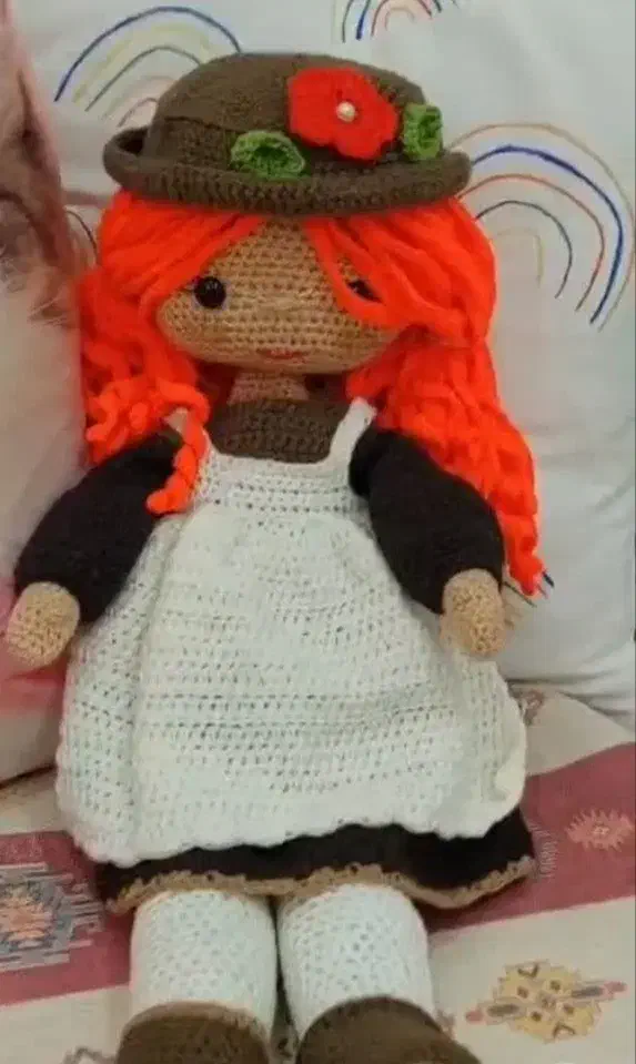 بافت عروسک آنه شرلی|صنایع دستی و سایر لوازم تزئینی|نهبندان, |دیوار