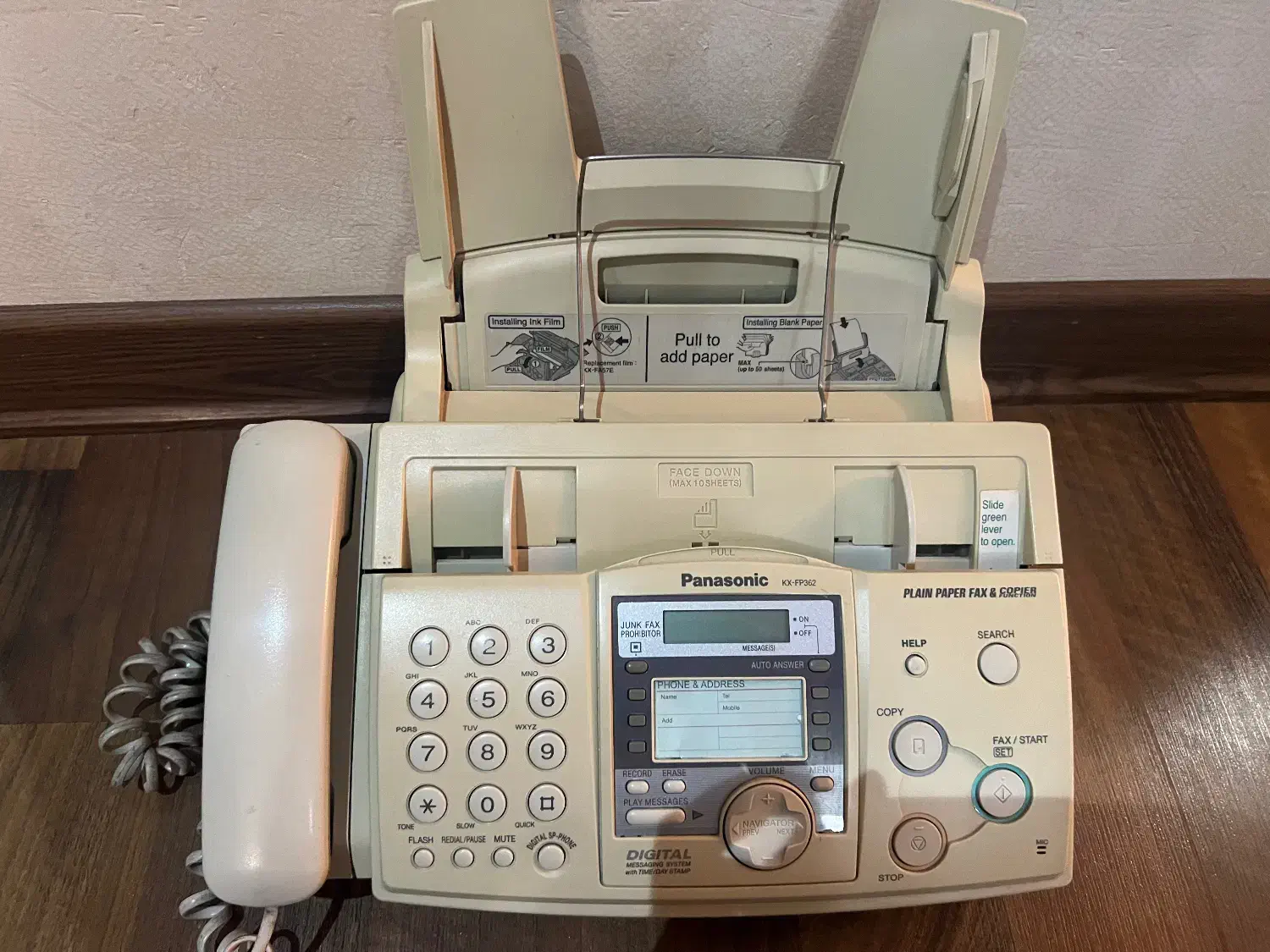 دستگاه فکس پاناسونیک در حد نو|پرینتر، اسکنر، کپی، فکس|تهران, ستارخان|دیوار