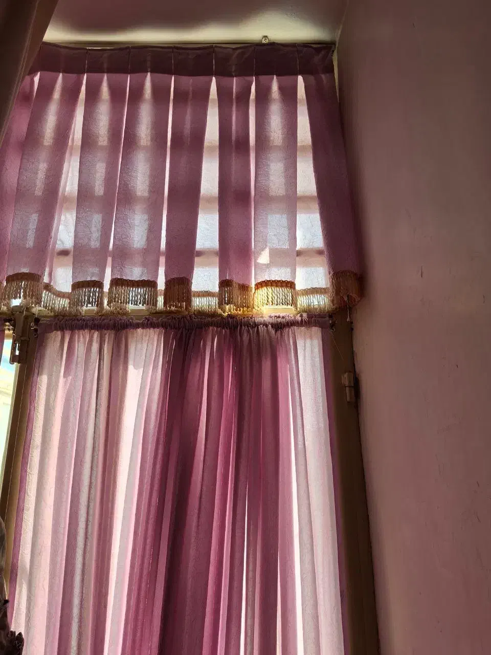 پرده تمیز و سالم در حد نو|پرده، رانر، رومیزی|زرند, |دیوار