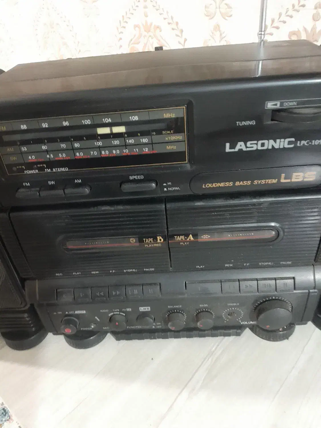 یک عدد ضبط قدیمی ۲ کاسته|سیستم صوتی خانگی|تهران, شهرک رضویه|دیوار