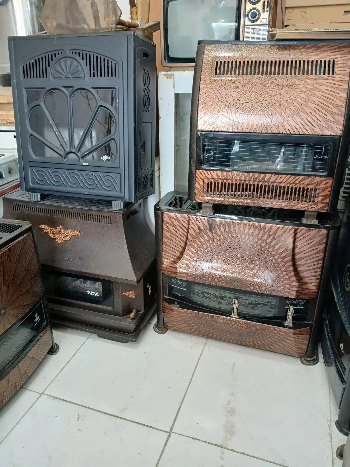فروش انواع بخاری تمیز و سالم در حد نو|بخاری، هیتر، شومینه|تربت جام, جامی|دیوار