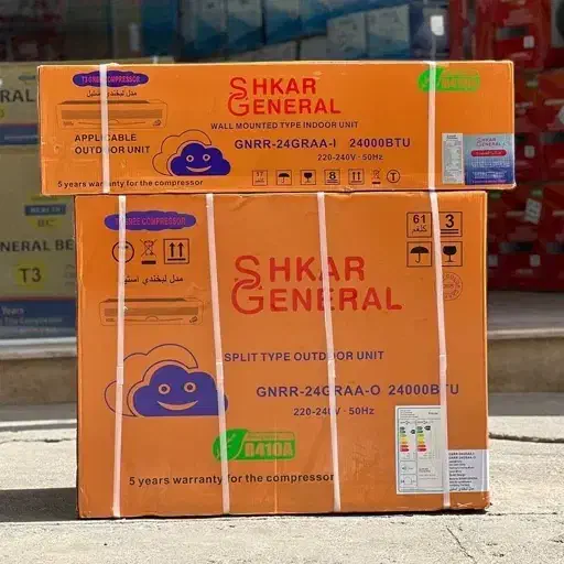 کولر گازی ۲۴هزار جنرال شکار طرح لبخندT3|کولر گازی و فن‌کوئل|تبریز, |دیوار