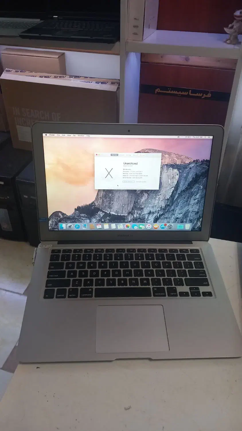 لپ تاپ اپل مک بوک ایر بسیار سبک و ظریف|رایانه همراه|رشت, ساغری سازان|دیوار