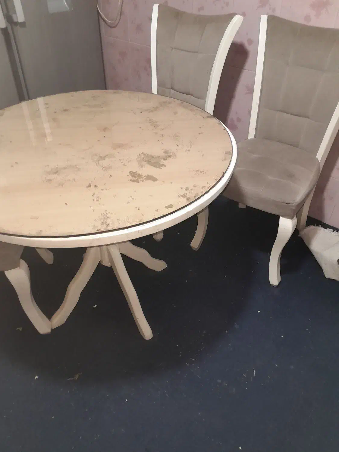 میز غذا خوری ۴ نفره طرح چوب|میز و صندلی غذاخوری|امیدیه, |دیوار