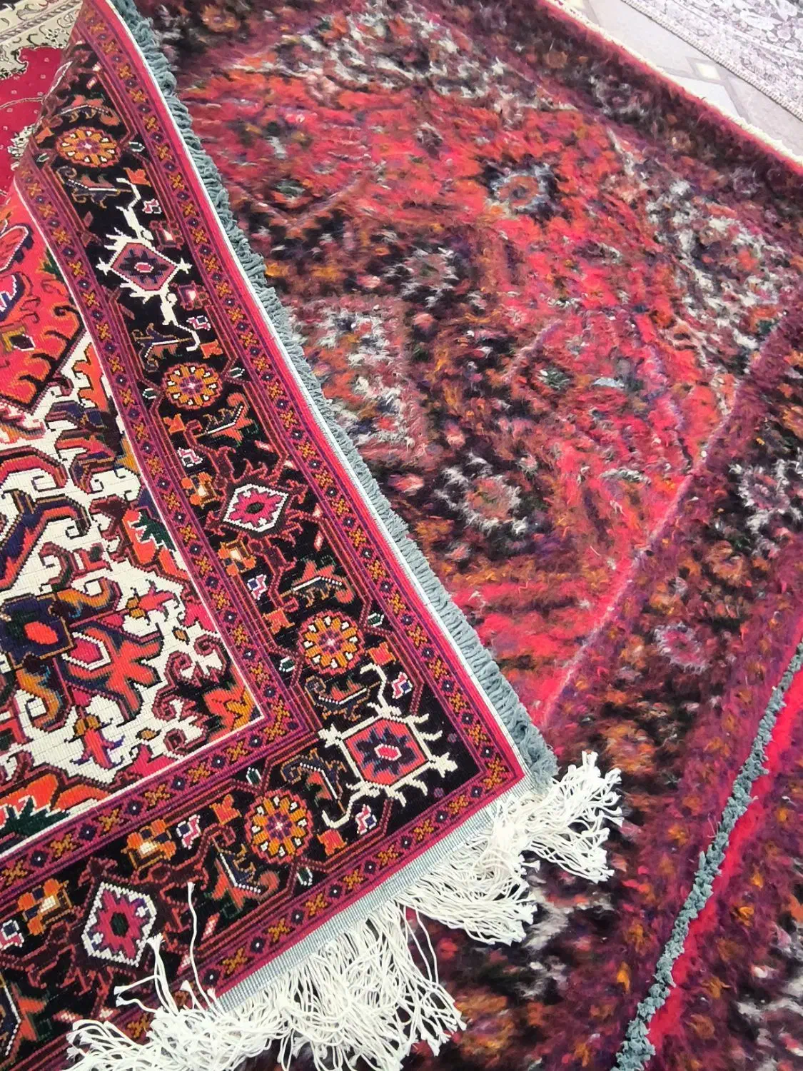 یک جفت فرش دستباف هریس الوار نقشه|فرش|بناب, |دیوار