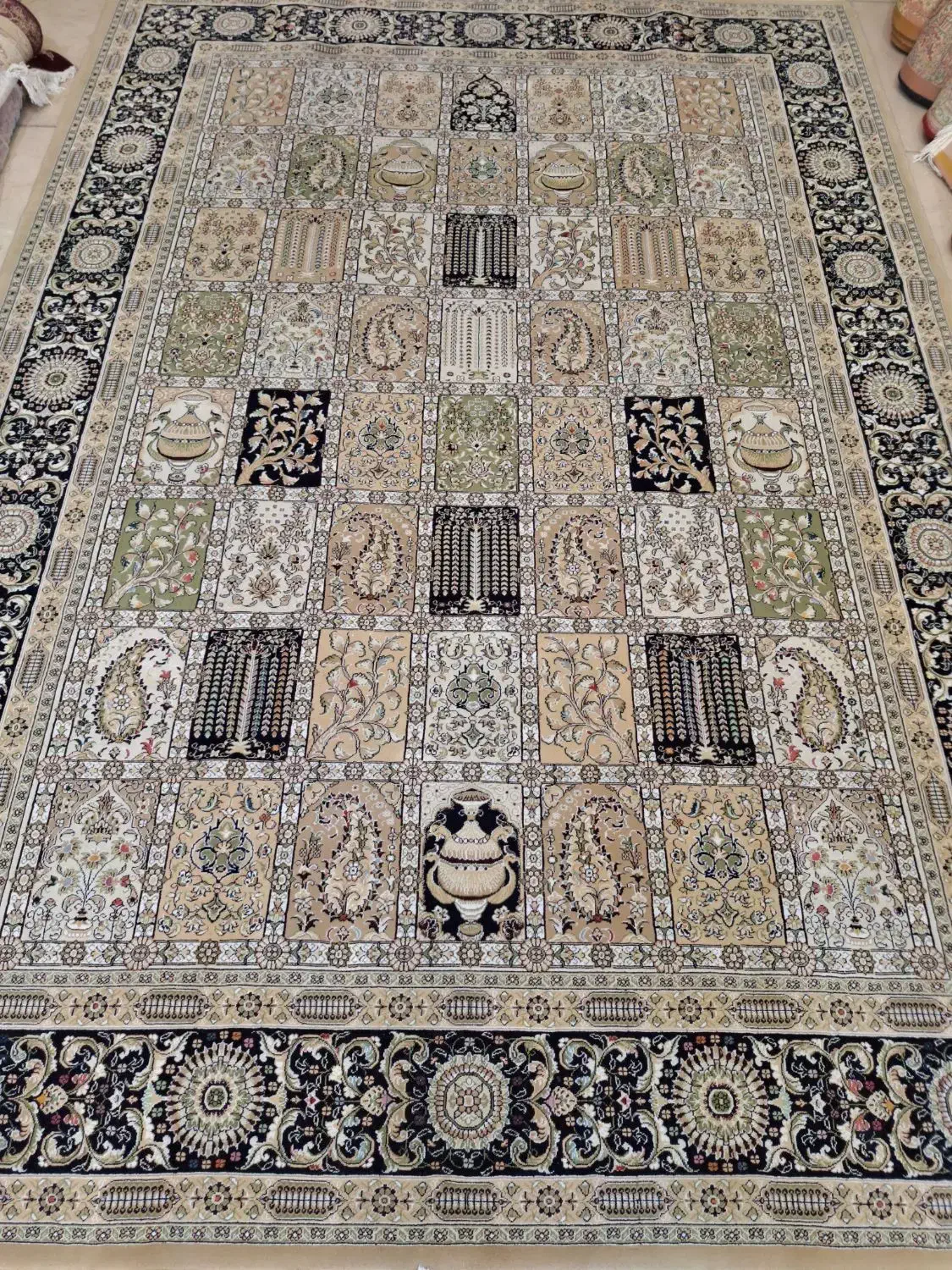 14تخته قالی 9 متری تک و جفت کارکرده دست دوم درحدنو|فرش|اصفهان, پروین|دیوار