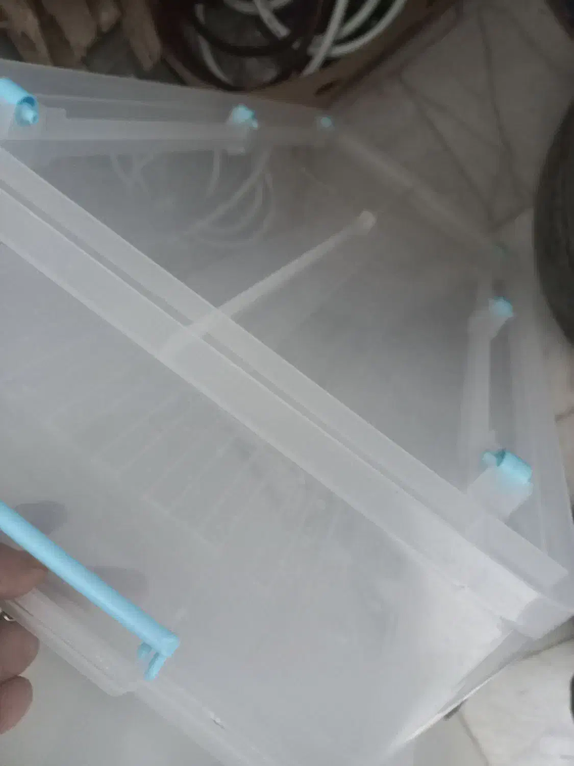 ظرف لاکی بزرگ نو|ظروف نگهدارنده، پلاستیکی، یک‌بارمصرف|بجنورد, |دیوار