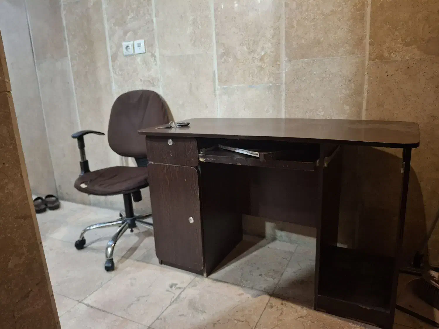 میز تحریر همراه صندلی کامپیوتر|میز تحریر و کامپیوتر|کرج, شهرک آسمان|دیوار